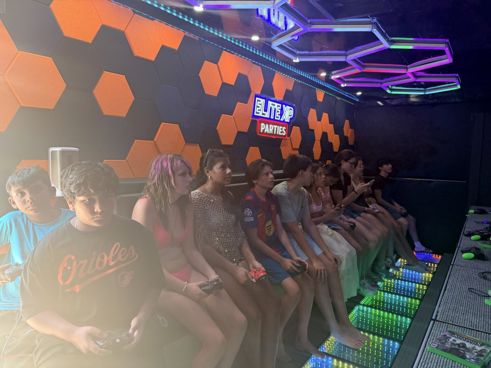 Guests enjoying the Elite XP Parties gaming experience